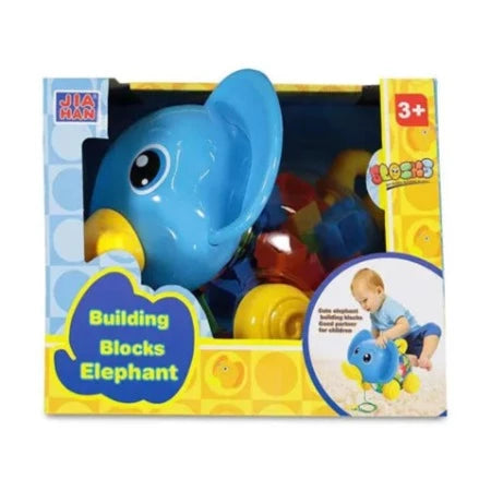 Blocs de Construction-76pcs-Dans Boite Forme Eléphant Plastique+3ans