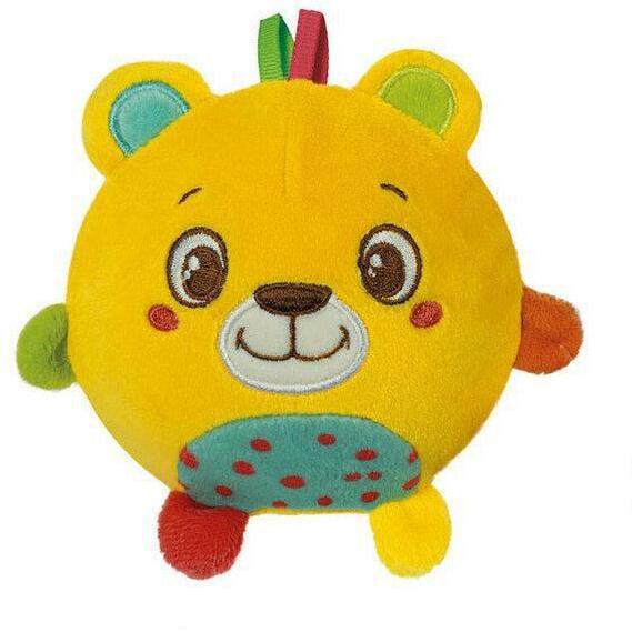 JEU DE BEBE BALLE EN MOUSSE MOTIF ANIMAUX-ASST