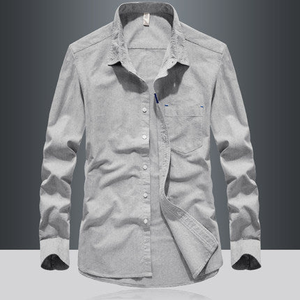 Importé - Chemise Homme Pur Coton Slim Fit Manches Longues