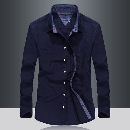 Importé - Chemise Homme Pur Coton Slim Fit Manches Longues