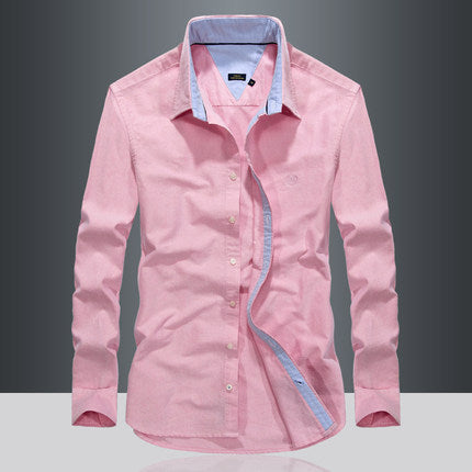 Importé - Chemise Homme Pur Coton Slim Fit Manches Longues