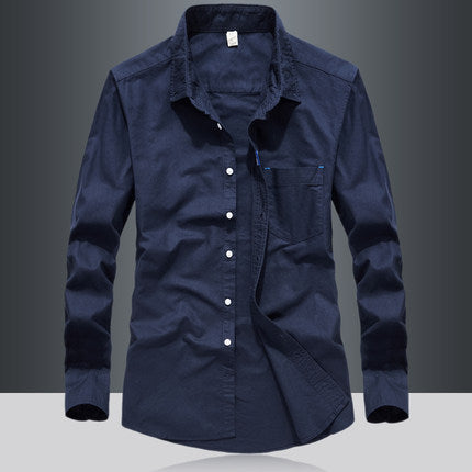 Importé - Chemise Homme Pur Coton Slim Fit Manches Longues