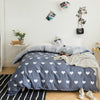 Importé - Ensemble Housse de Couette + 2 Taie d'Oreiller en Pure Coton