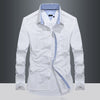 Importé - Chemise Homme Pur Coton Slim Fit Manches Longues