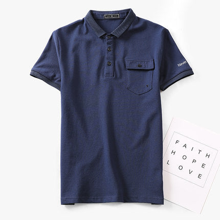 Importé - T-Shirt Polo Coton Chic Pour Homme Décontracté