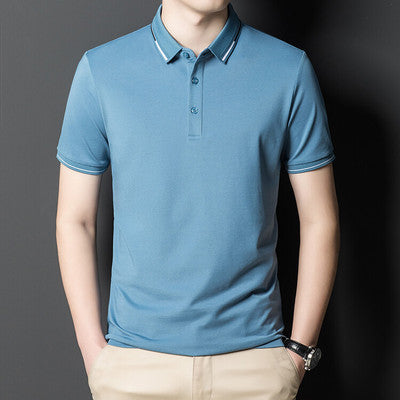 Importé - T-Shirt Polo Homme Slim Manches Courtes Décontracté