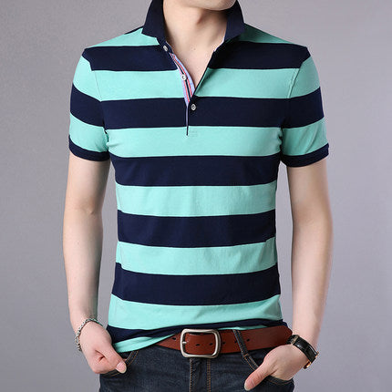 Importé - Homme T-shirt Polo Décontracté à Manches Courtes en Coton