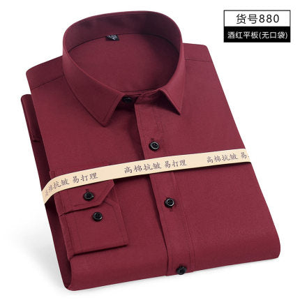 Importé - Chemise Homme à Cravate Manches Longues