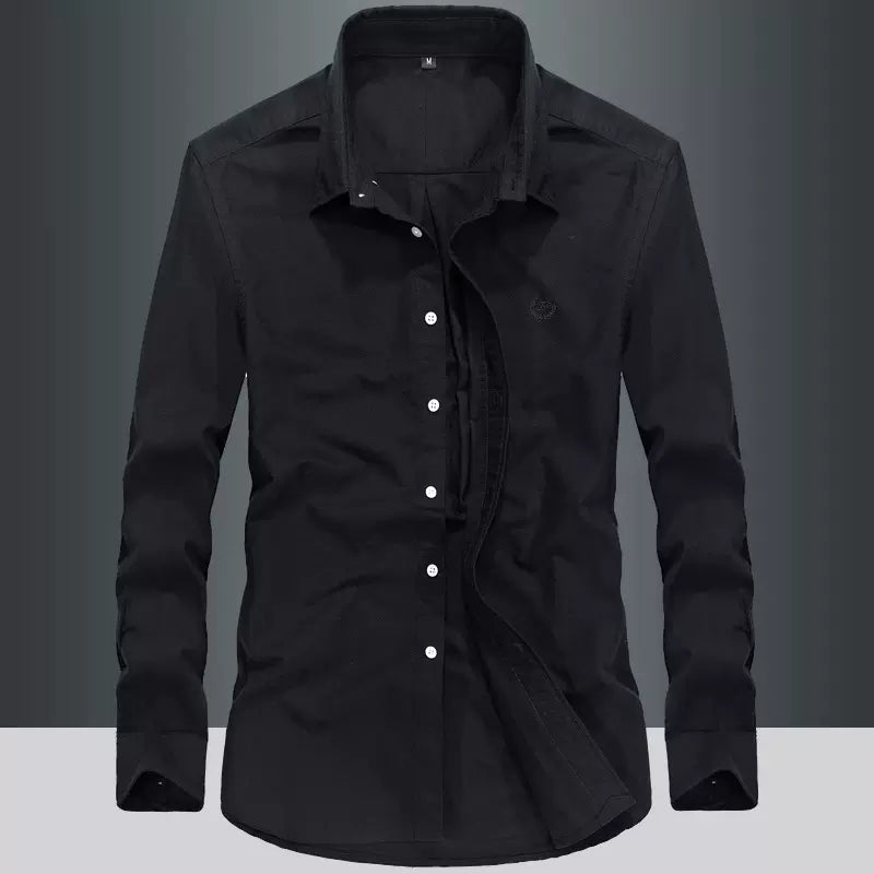 Importé - Chemise Pur Coton Homme Décontracté Manches Longues