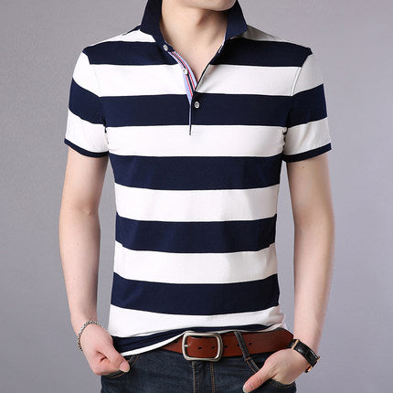 Importé - Homme T-shirt Polo Décontracté à Manches Courtes en Coton