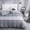 Importé - Ensemble Housse de Couette + 2 Taie d'Oreiller en Pure Coton