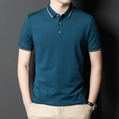 Importé - T-Shirt Polo Homme Slim Manches Courtes Décontracté