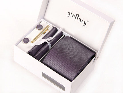 Importé - Cravates Couleur Unie Dans Coffret