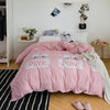 Importé - Ensemble Housse de Couette + 2 Taie d'Oreiller en Pure Coton