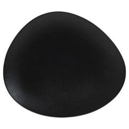 Assiette Plate-33,5cm- Galet- Noir