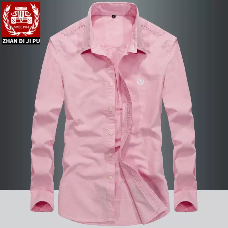 Importé - Chemise Pur Coton Homme Décontracté Manches Longues