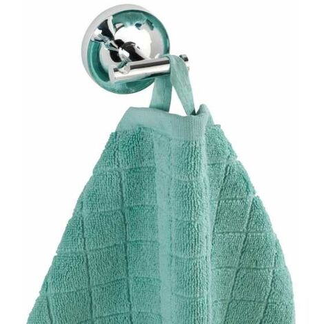 Patère de douche 2 crochets en zinc a fixer-5x5x7cm-61901