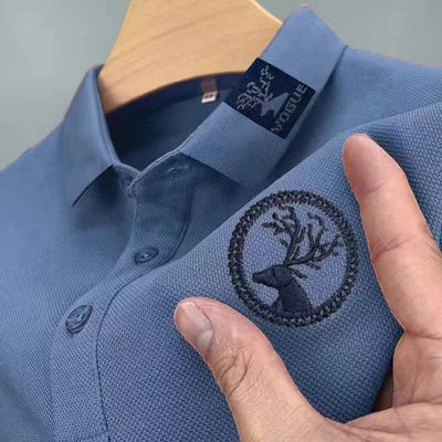 Importé - Polo T-Shirt Brodé Homme Manches Longues