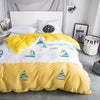 Importé - Ensemble Housse de Couette + 2 Taie d'Oreiller en Pure Coton