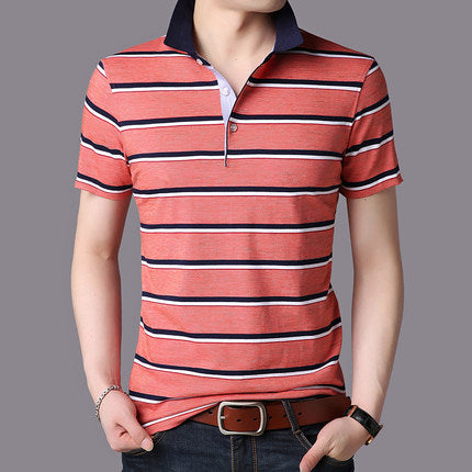 Importé - Homme T-shirt Polo Décontracté à Manches Courtes en Coton