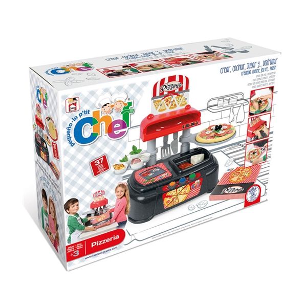 Dinette Set Le P’tit Chef Pizzeria-37pcs+3ans