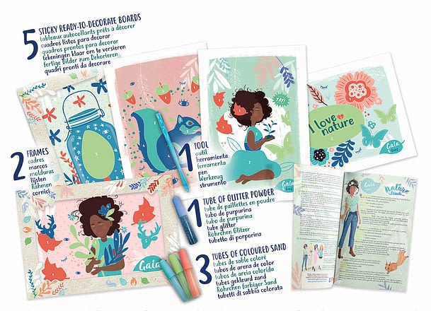 Jeu De Création Décore Tes Tableaux Paillettes et Sable+7ans
