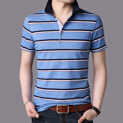 Importé - Homme T-shirt Polo Décontracté à Manches Courtes en Coton