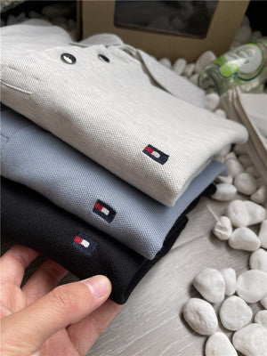 Importé -  T-Shirt Polo Homme  Manches Longues Décontracté En Coton