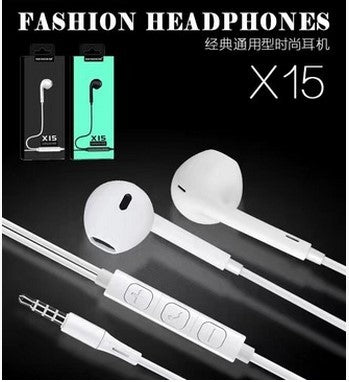 Importé - Ecouteurs Filaires Blanc Modèle X15