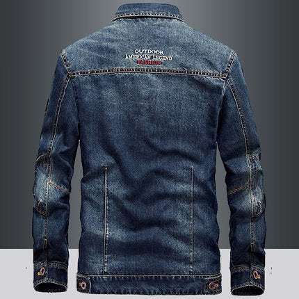 Importé - Jacket Jean Denim Homme Manche Longue Slim Fit