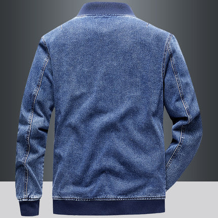 Importé - Jacket Cardigan Homme en Jean avec Doublure À Manches Longues