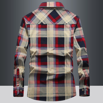 Importé - Chemise Pur Coton Homme Slim Fit Manches Longues