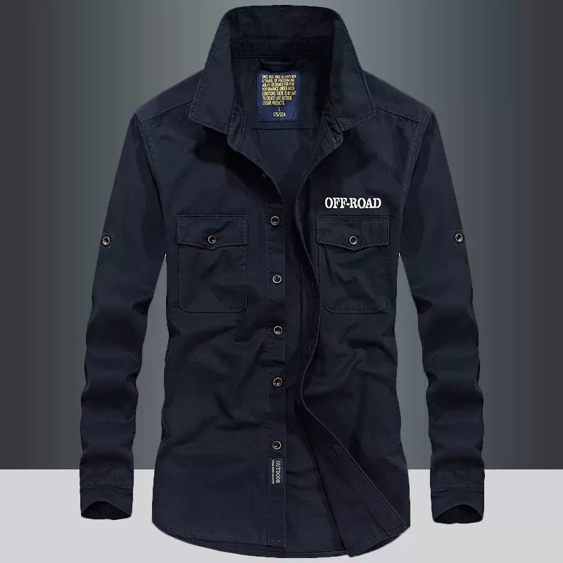 Importé - Chemise Homme Pur Coton Slim Fit Manches Longues