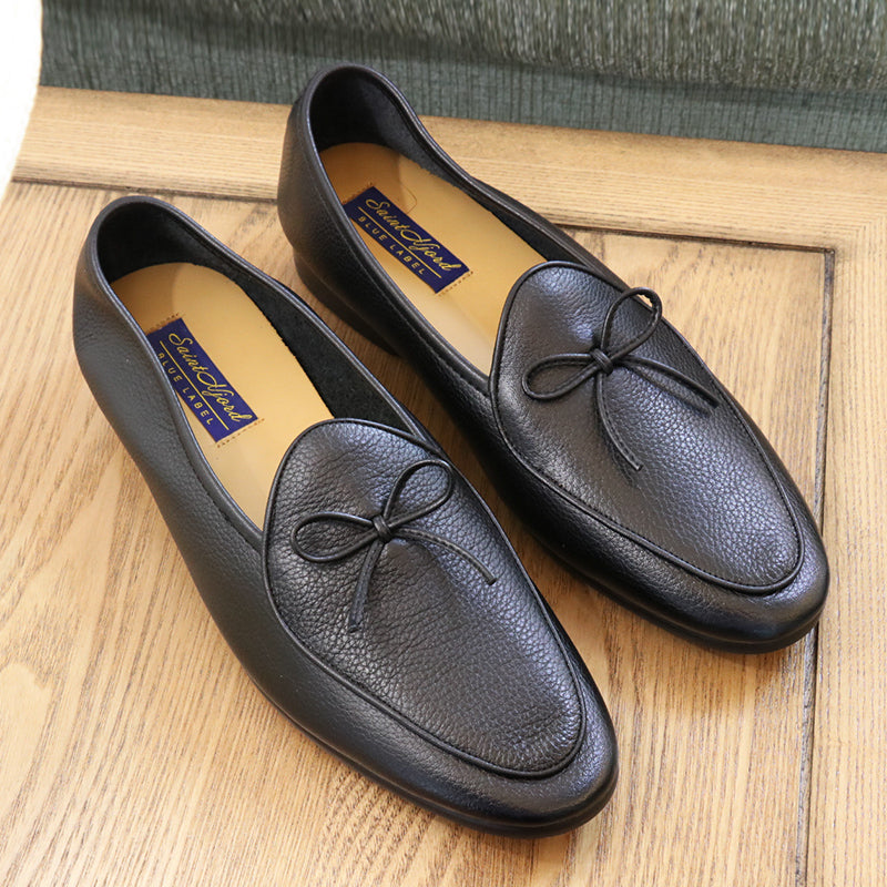 Importé - Chaussure Mocassin Homme Avec Lacets en Cuir