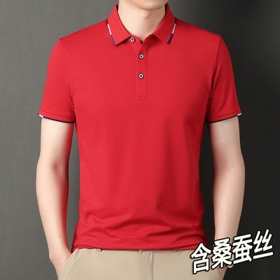 Importé - T-Shirt Polo Homme Slim Manches Courtes Décontracté