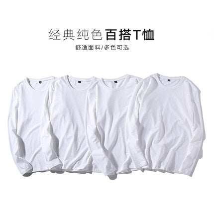 Importé - LOT de 4 Polo Unisex Col Rond Manches Longues en Coton