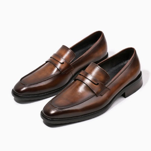 Importé - Chaussure Homme Mocassins Britanniques En Cuir Verni