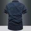 Importé - Chemise Homme Militaire Décontracté Manches Courtes En Coton
