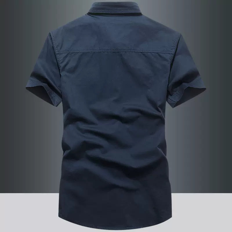 Importé - Chemise Homme Militaire Décontracté Manches Courtes En Coton