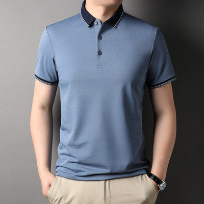 Importé - T-Shirt Polo Homme Slim Manches Courtes Décontracté