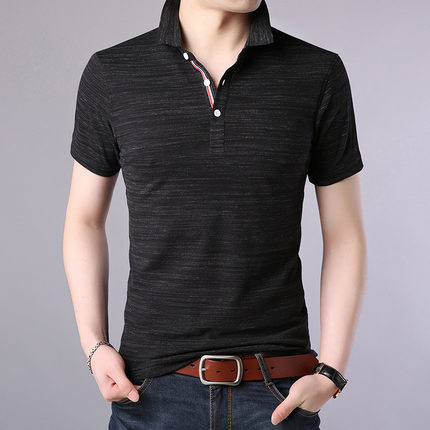 Importé - Homme T-shirt Polo Décontracté à Manches Courtes en Coton