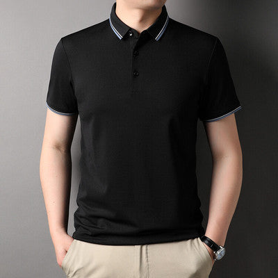 Importé - T-Shirt Polo Homme Slim Manches Courtes Décontracté