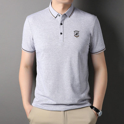 Importé - T-Shirt Polo Homme Slim Manches Courtes Décontracté