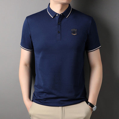 Importé - T-Shirt Polo Homme Slim Manches Courtes Décontracté