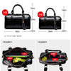 Importé - Grand Sac A Main Femme 100% Cuir Véritable Motif Croco