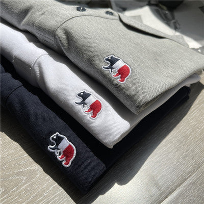 Importé -  T-Shirt Polo Homme Brodé Manches Courtes Décontracté Tendance