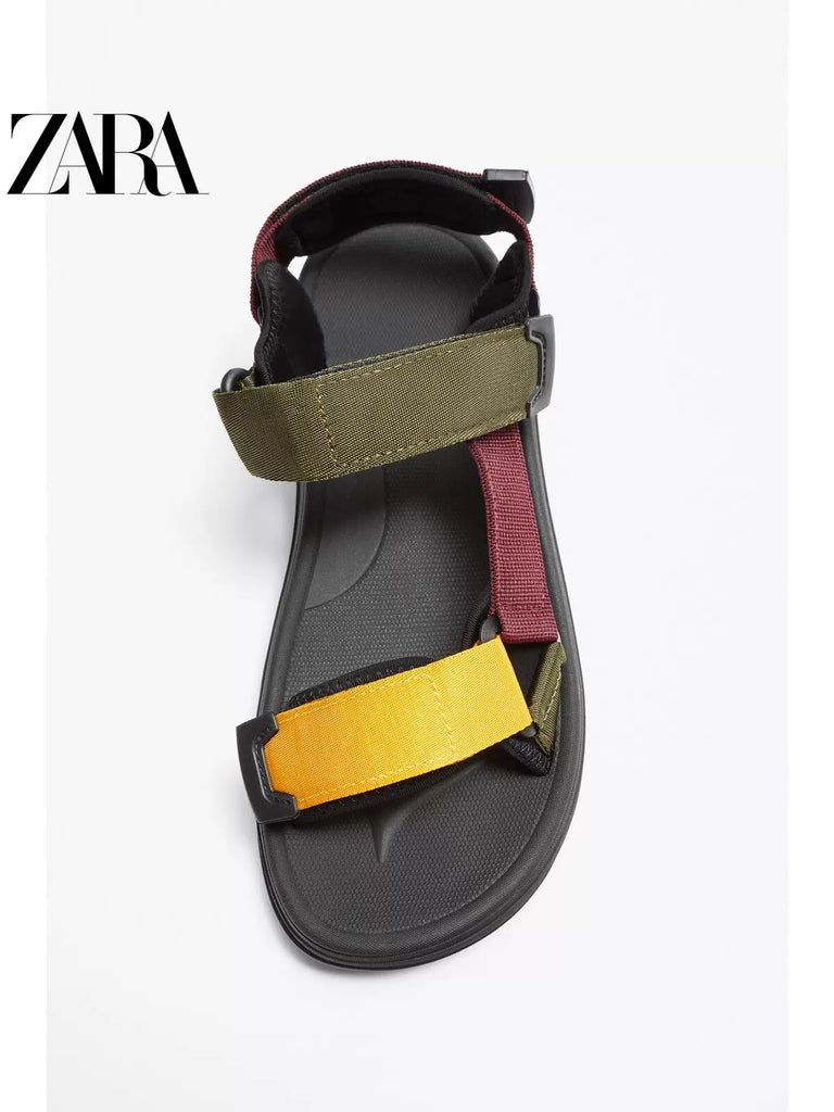 Importé - ZARA NEW - Sandales Homme A Lanières Décontractées Et Légères