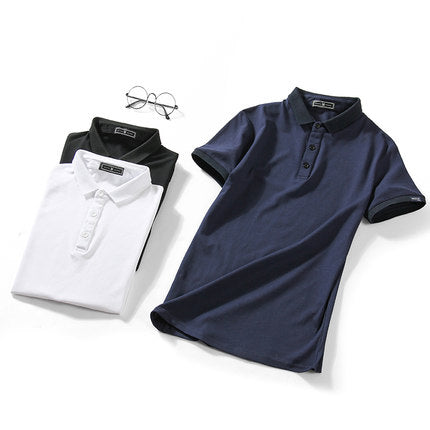 Importé - T-Shirt Polo Coton Chic Pour Homme Décontracté