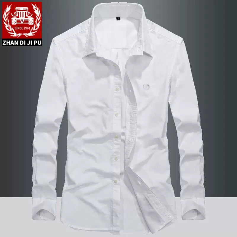 Importé - Chemise Pur Coton Homme Décontracté Manches Longues