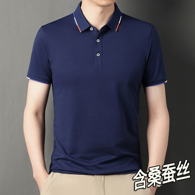 Importé - T-Shirt Polo Homme Slim Manches Courtes Décontracté